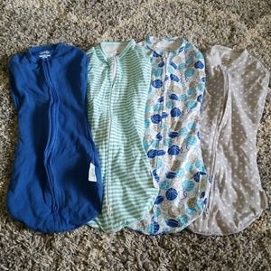 Lot (4 pcs) Newborn Sleep Sack / Swaddle Pod